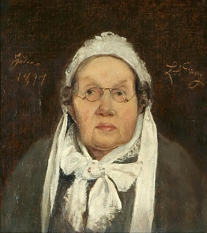 Portrait de Mme Oline Berg. - L. A. Ring