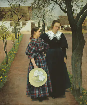 Printemps. Ebba et Sigrid Kähler - L. A. Ring