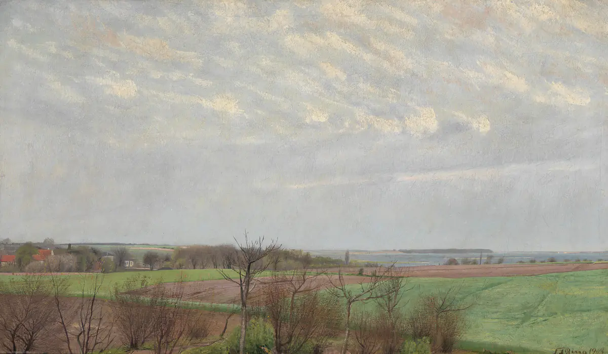 Vue du fjord de Roskilde - L. A. Ring