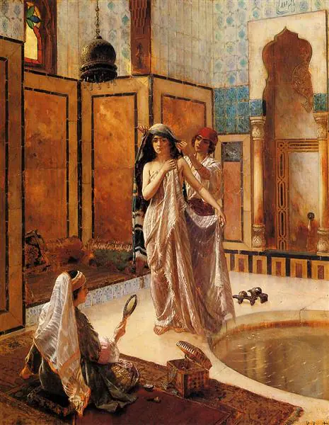 Le Bain du harem - Rudolf Ernst