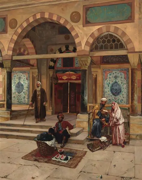 Devant la mosquée - Rudolf Ernst