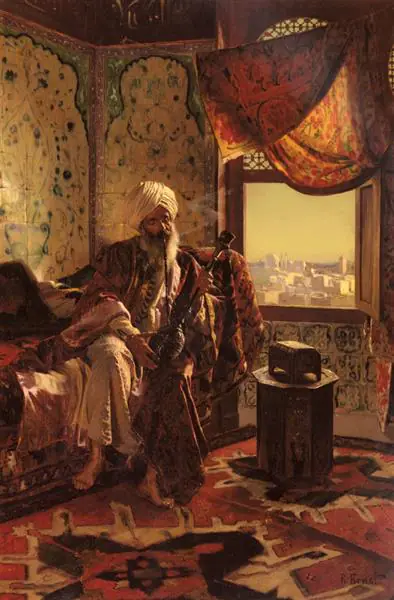 Fumer le narguilé - Rudolf Ernst