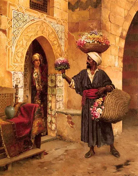Le Marchand de fleurs - Rudolf Ernst