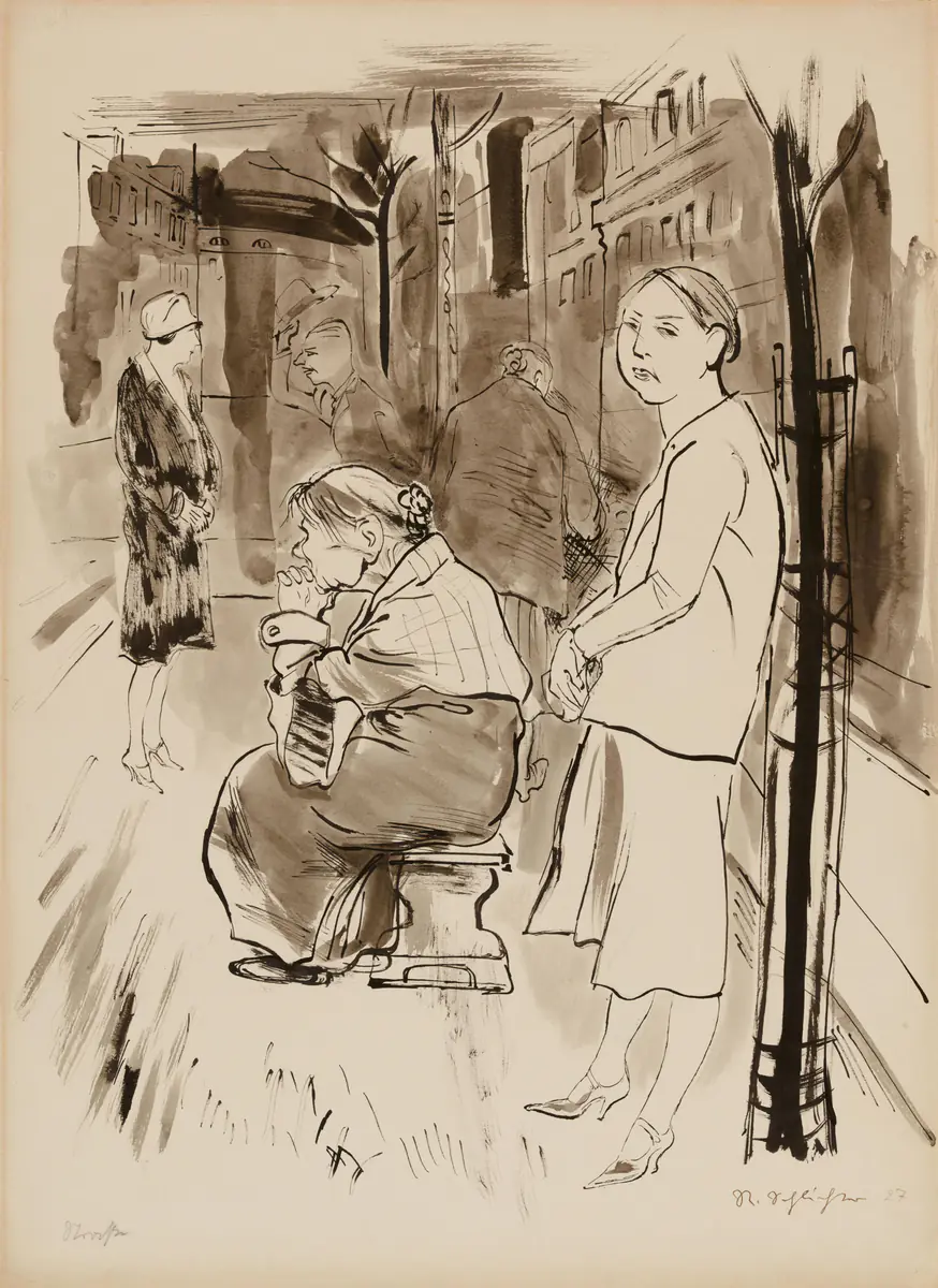 Rue, 1927 - Rudolf Schlichter