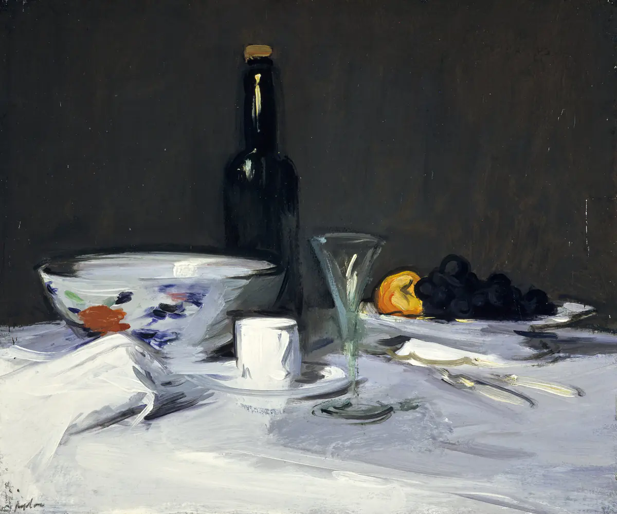 La bouteille noire - Samuel Peploe