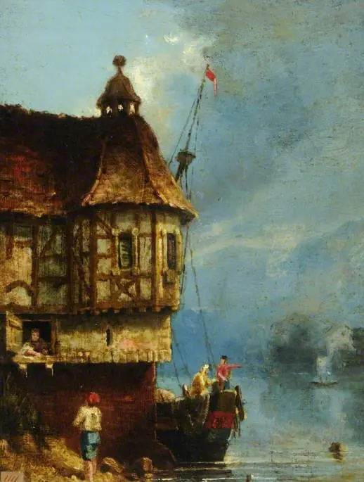 Scène de rivière - Samuel Prout