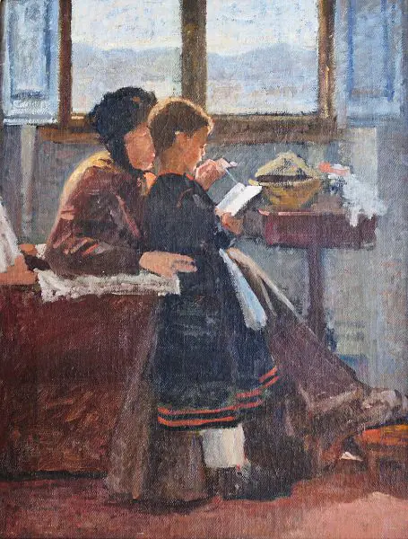 La Leçon - Silvestro Lega