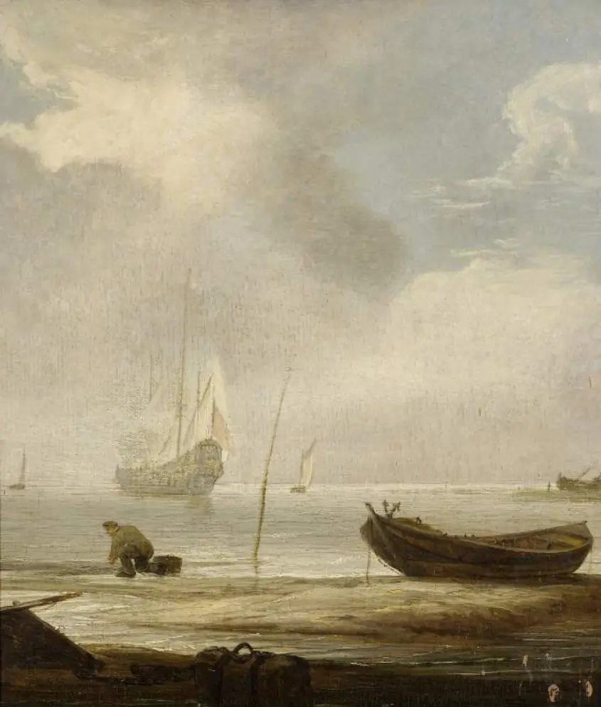 Morceau de mer, un calme - Simon de Vlieger