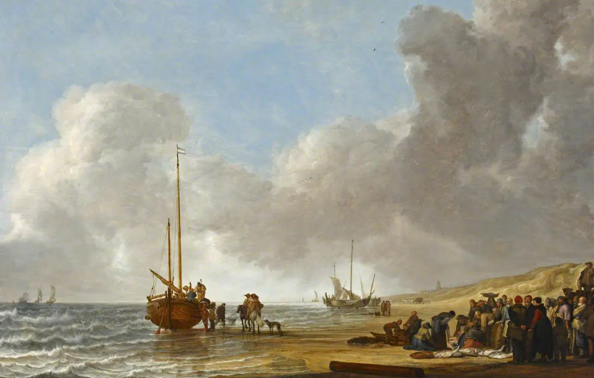 La plage de Scheveningen - Simon de Vlieger