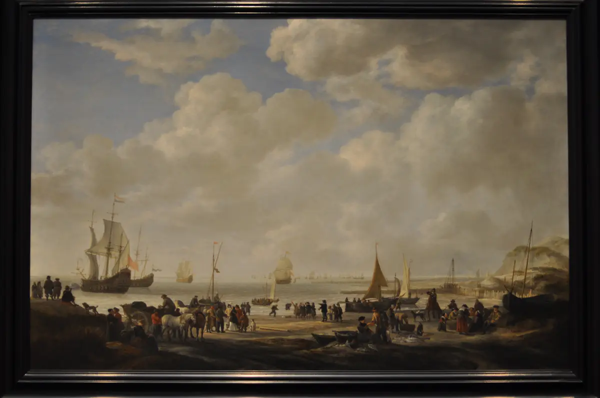 Vue d'une plage - Simon de Vlieger