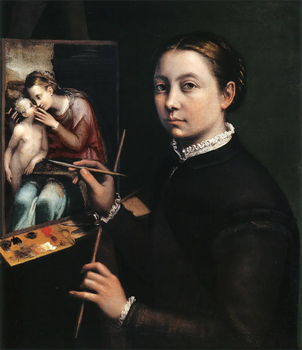 Autoportrait au chevalet — Łańcut - Sofonisba Anguissola