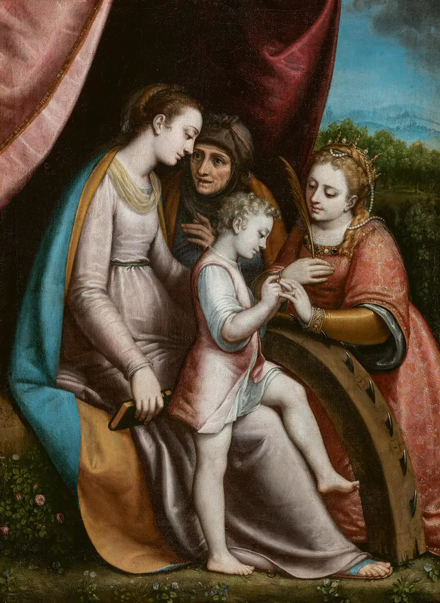 Le Mariage mystique de sainte Catherine - Sofonisba Anguissola