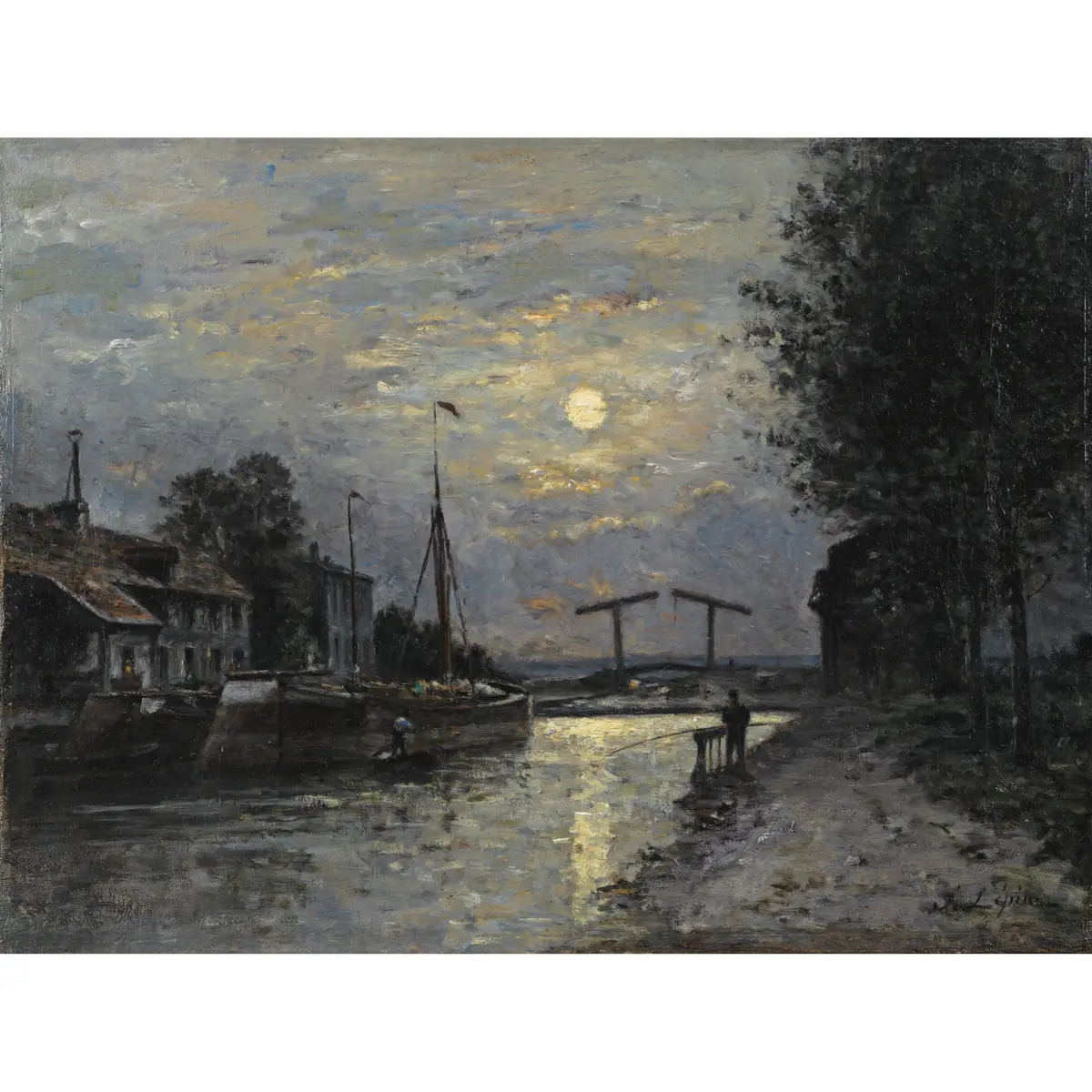 Le canal Saint-Denis, effet de lune - Stanislas Lépine