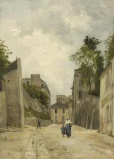 Une rue à Montmartre - Stanislas Lépine