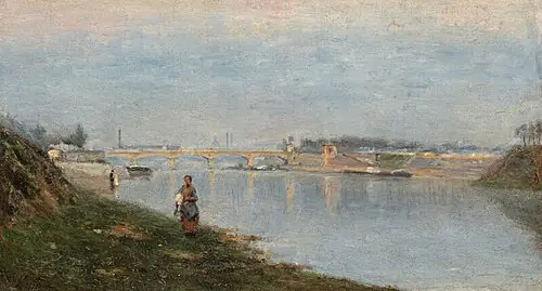La Seine au quai de Bercy - Stanislas Lépine