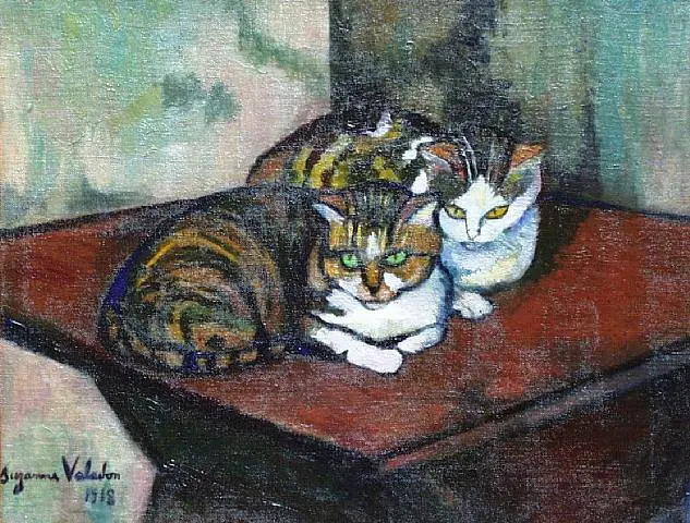 Deux chats - Suzanne Valadon