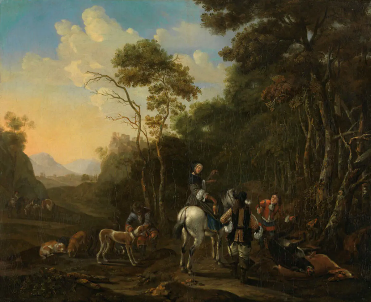 Fête de chasse - Theodor Roos