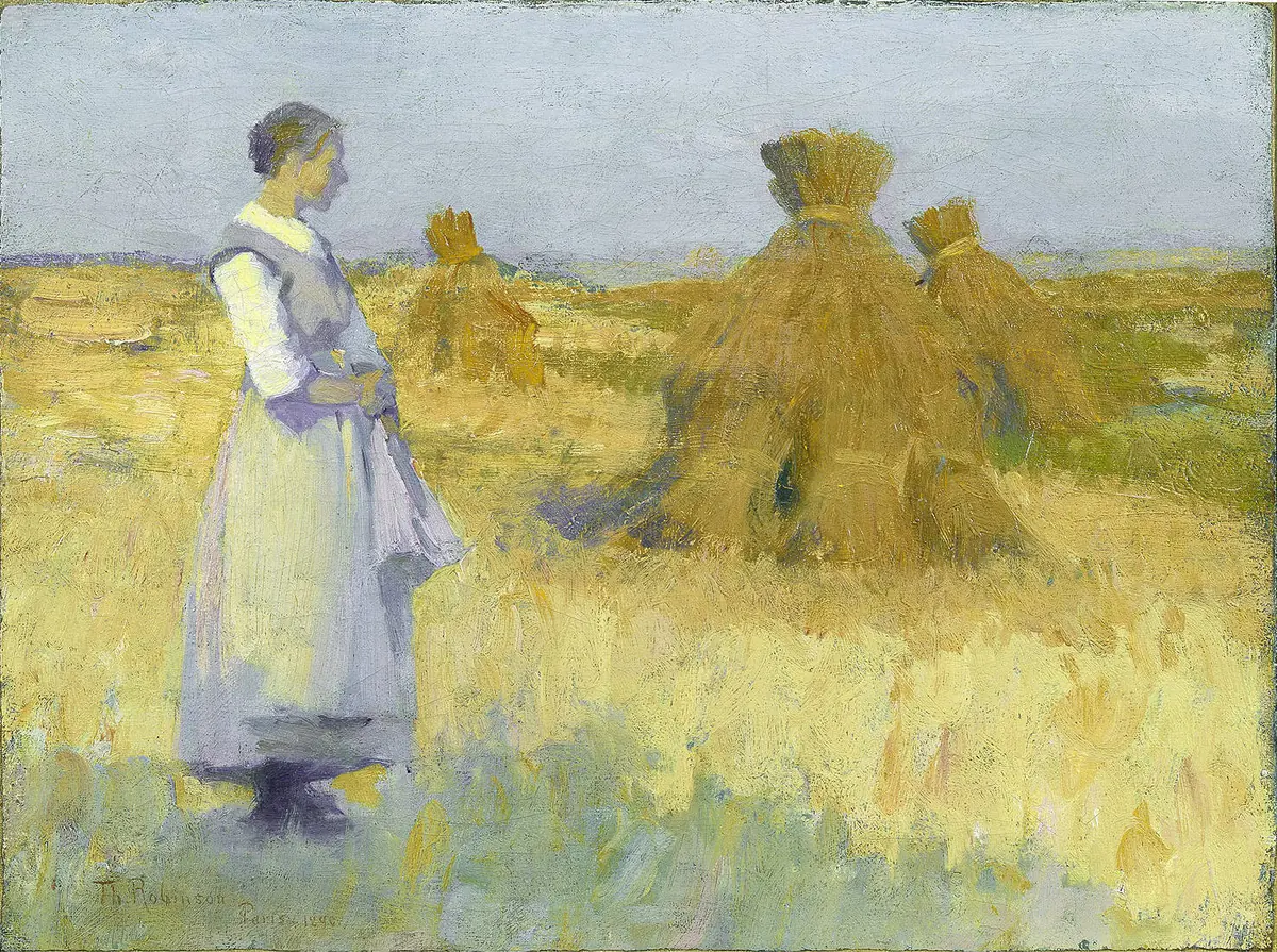 Étude dans un champ - Theodore Robinson