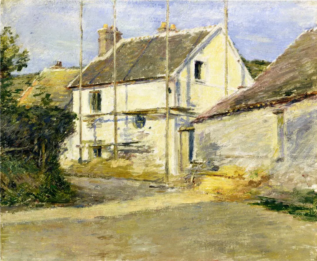 Maison avec échafaudage - Theodore Robinson