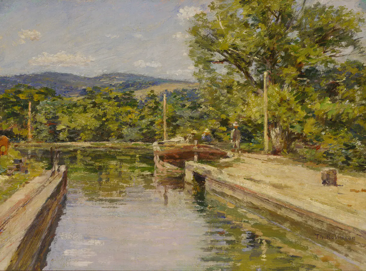 Scène de canal - Theodore Robinson