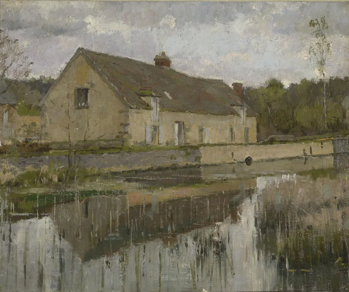 Sur le canal - Theodore Robinson