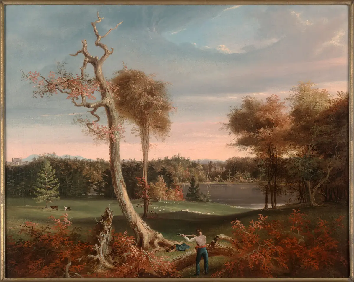 Le Bûcheron, lac Featherstonhaugh - Thomas Cole