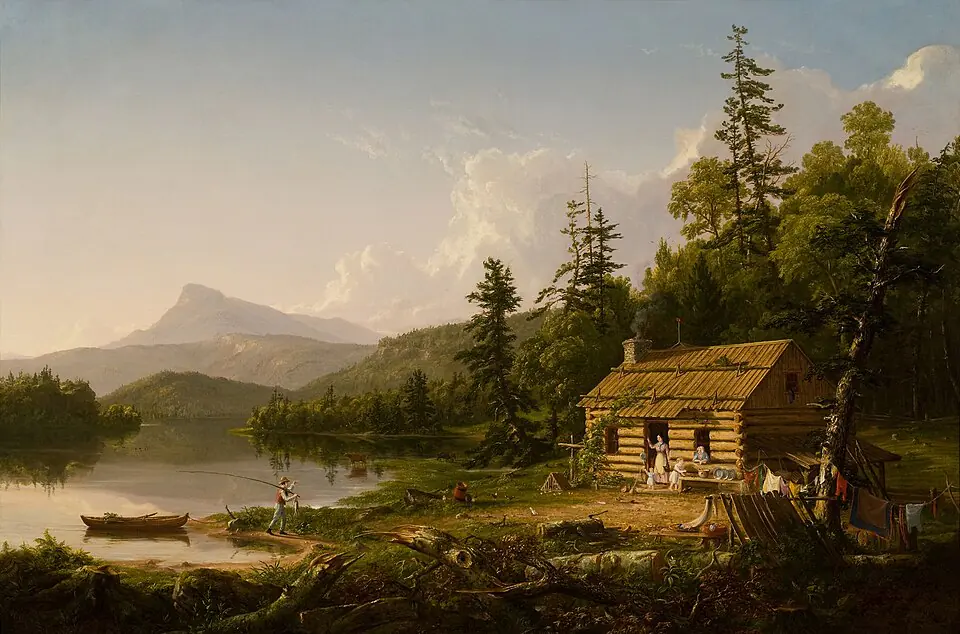 Maison dans les bois - Thomas Cole