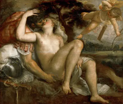 Vénus, Mars et Cupidon - Titien