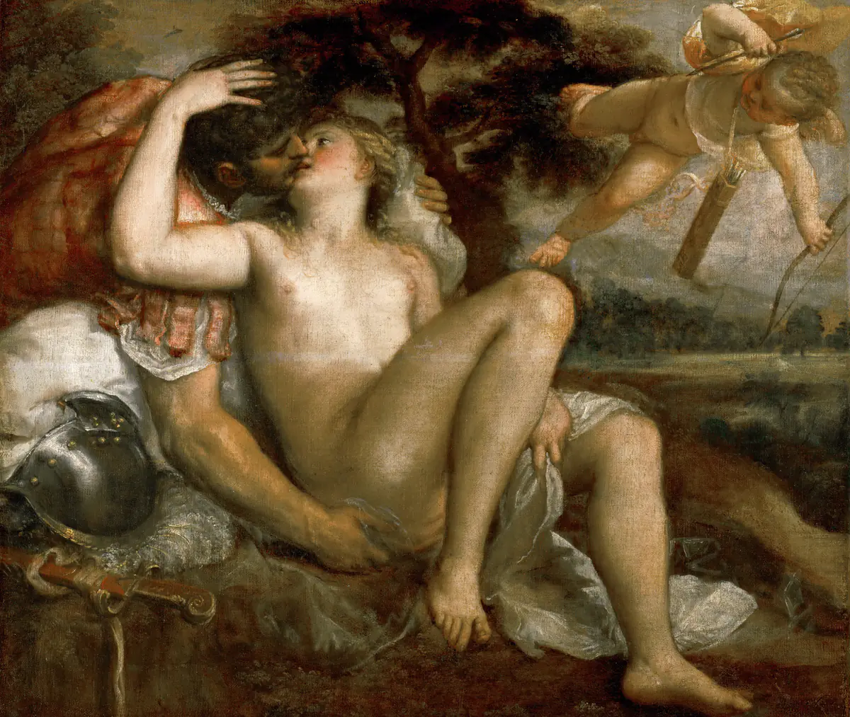 Vénus, Mars et Cupidon - Titien