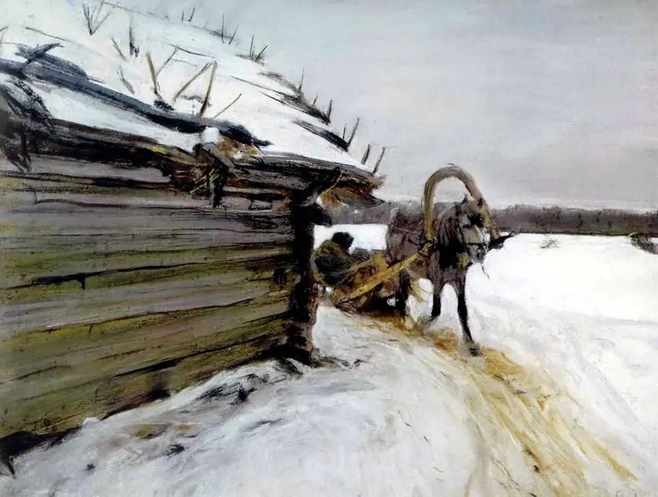 En hiver - Valentin Serov