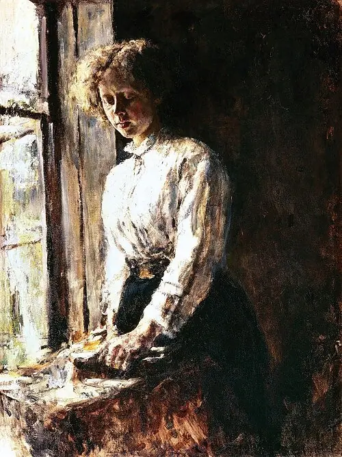 Près de la fenêtre - Valentin Serov