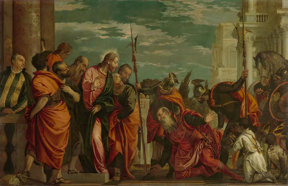 Le centurion de Capharnaüm devant Christ - Véronèse