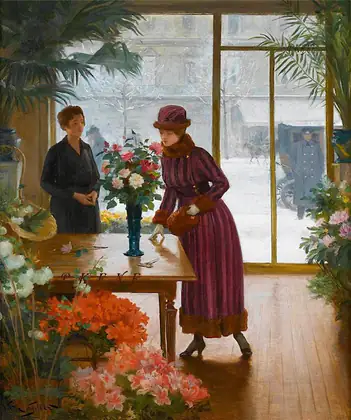 L’achat des fleurs - Victor Gilbert