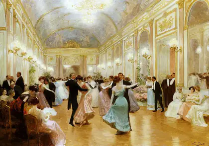 Une soirée élégante - Victor Gilbert