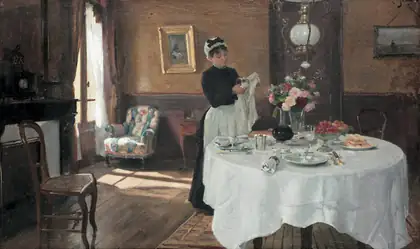 La table mise - Victor Gilbert