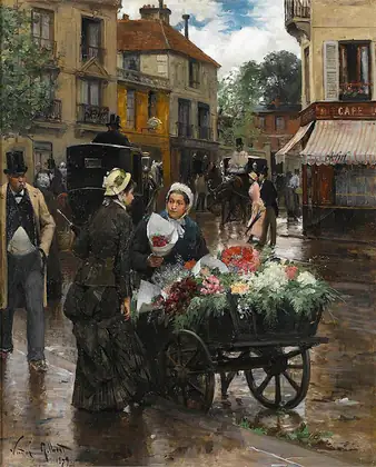 Vente de fleurs à Paris - Victor Gilbert