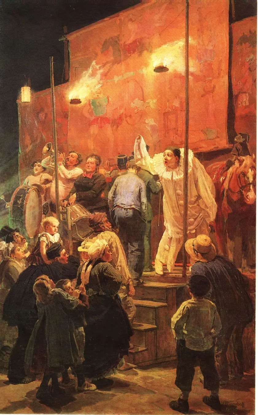 Les Acrobates à Paris - Viktor Vasnetsov