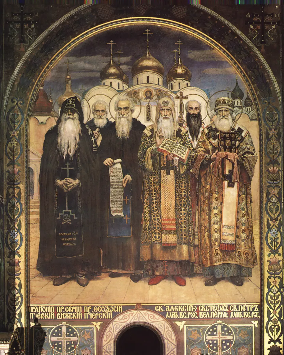 L’Assemblée des évêques russes - Viktor Vasnetsov