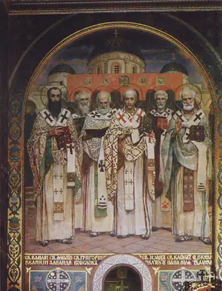 L’Assemblée des saints de l’Église universelle - Viktor Vasnetsov