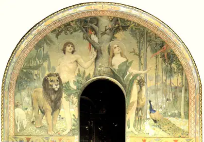 Le Bonheur du paradis : composition murale - Viktor Vasnetsov