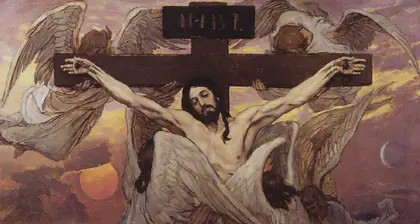 Le Christ crucifié accompagné d’anges - Viktor Vasnetsov