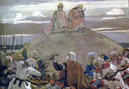 Le Festin funéraire d’Oleg - Viktor Vasnetsov