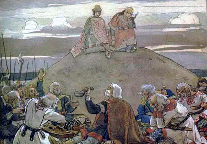 Le Festin funéraire d’Oleg - Viktor Vasnetsov