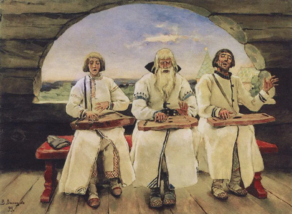 Les Joueurs de gousli - Viktor Vasnetsov