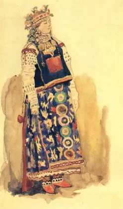 Koupava : projet de costume - Viktor Vasnetsov
