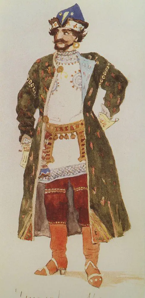 Mizguir : projet de costume - Viktor Vasnetsov