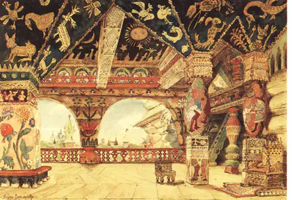 Le Palais du roi Bérendéï : décor - Viktor Vasnetsov
