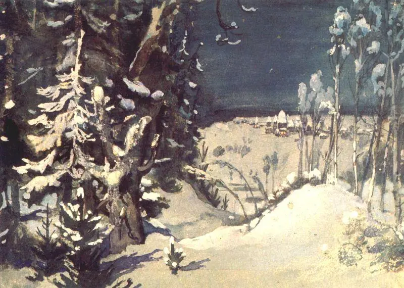 Le Prologue de La Fille de neige : décor - Viktor Vasnetsov