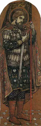 Saint Alexandre Nevski : étude peinte - Viktor Vasnetsov