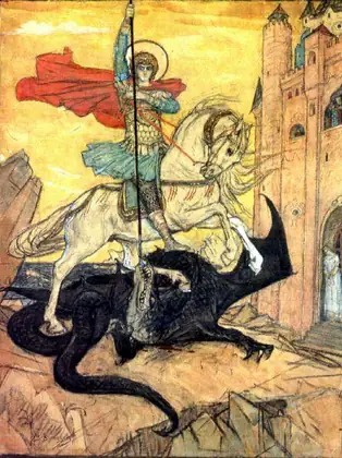 Saint Georges terrassant le dragon - Viktor Vasnetsov